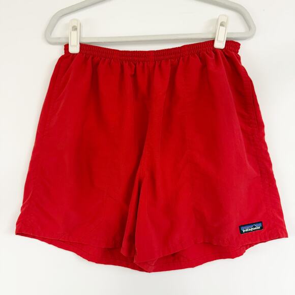 Patagonia Men's Large Baggies Shorts Swim Trunks Red Athletic Active Outdoors - Picture 1 of 15